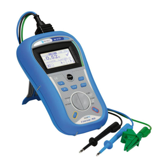 METREL MI 3122 Manual De Funcionamiento