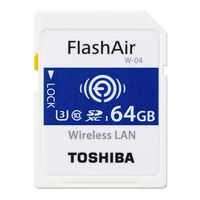 Toshiba FlashAir W-04 Manual De Instrucciones