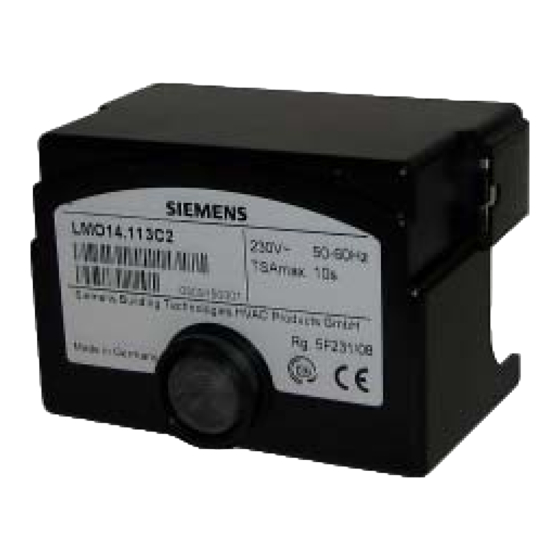 Siemens LMO14 Serie Guia De Inicio Rapido