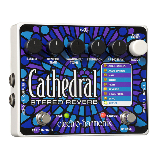 Electro-Harmonix CATHEDRAL Manuales