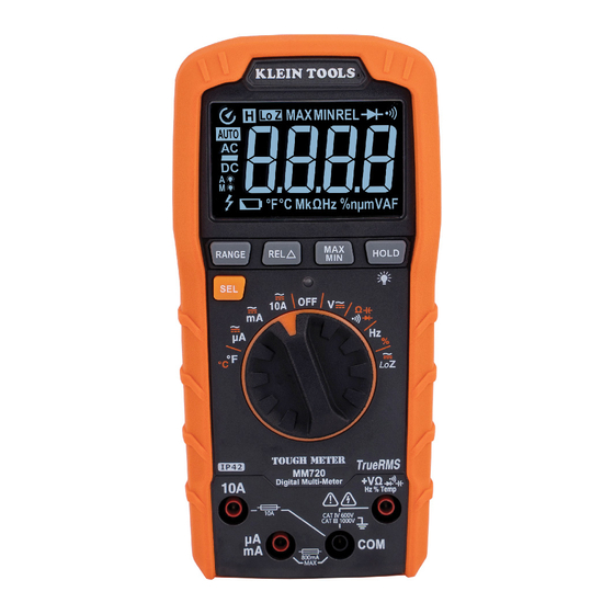Klein Tools MM720 Manual De Instrucciones