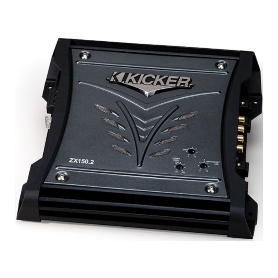 Kicker ZX150.2 Manuales