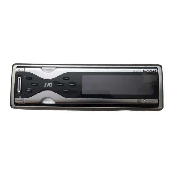 JVC EXAD KD-SHX701 Manual De Instrucciones