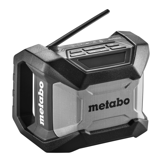 Metabo R 12-18 Manual De Instrucciones Original