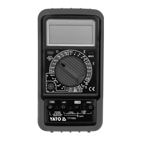 YATO YT-73082 Manual De Instrucciones