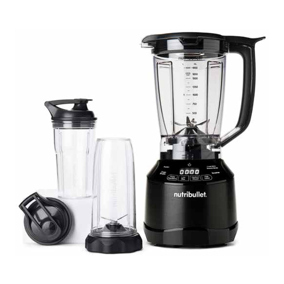 NUTRIBULLET SMART TOUCH BLENDER COMBO NBF520B Guia Del Usuario