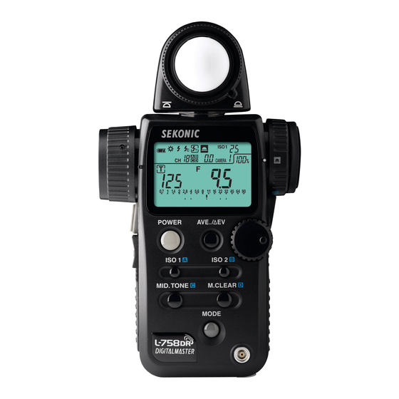 Sekonic DIGITALMASTER L-758 Serie Manual De Instrucciones