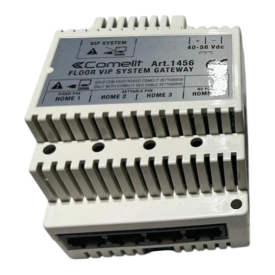 Comelit 1456 Manual Tecnico