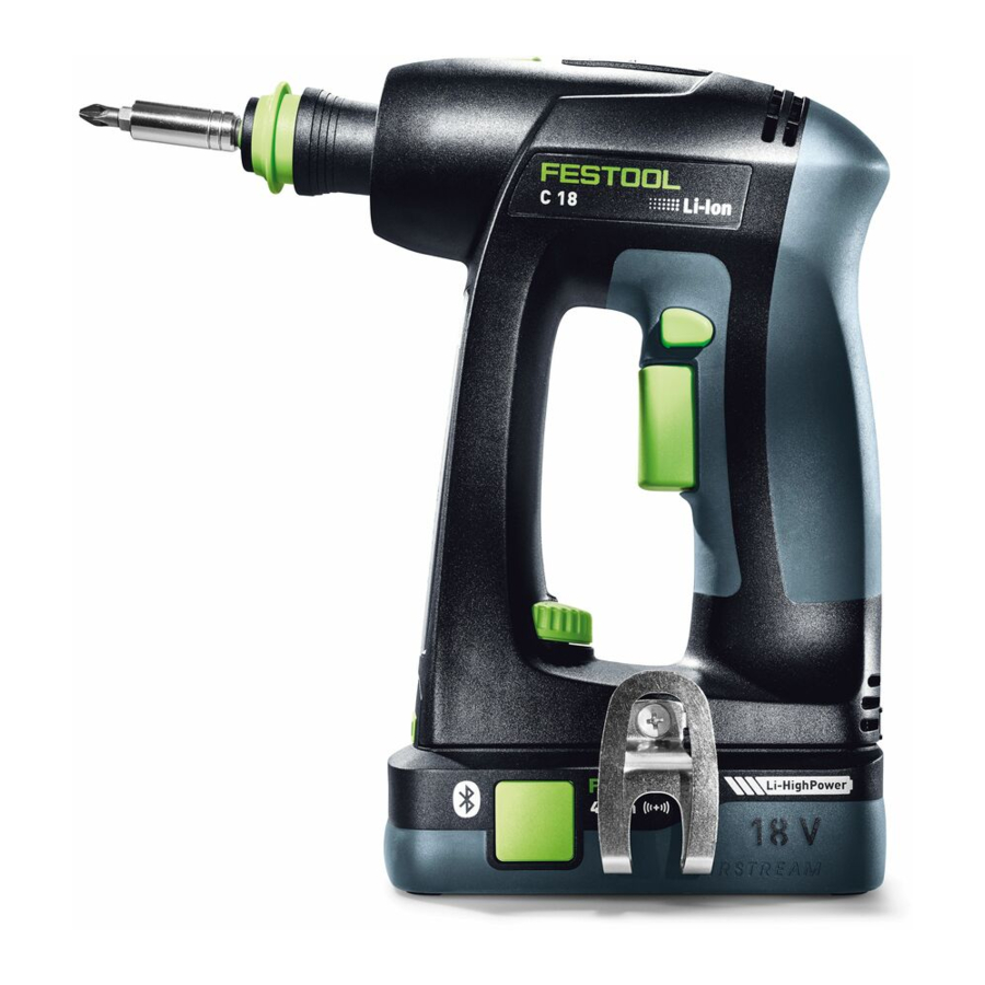 Festool C 18 Li Manual De Instrucciones