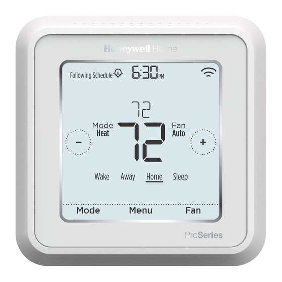 resideo Honeywell T6 Pro Smart Guia Del Usuario