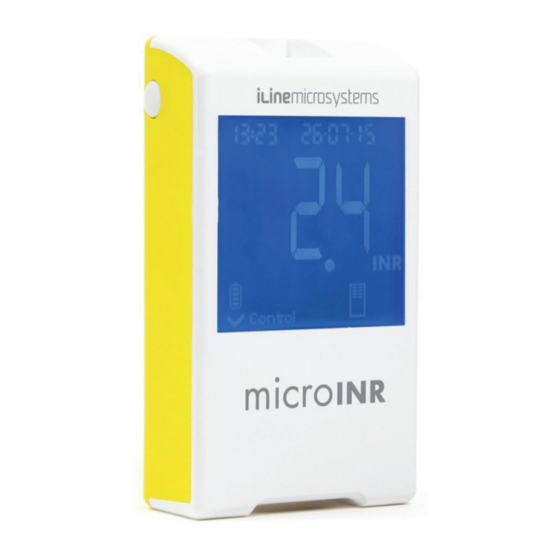 iLine microsystems microINR Manuales