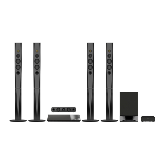 Sony BDV-N9100W Guía Para La Instalación