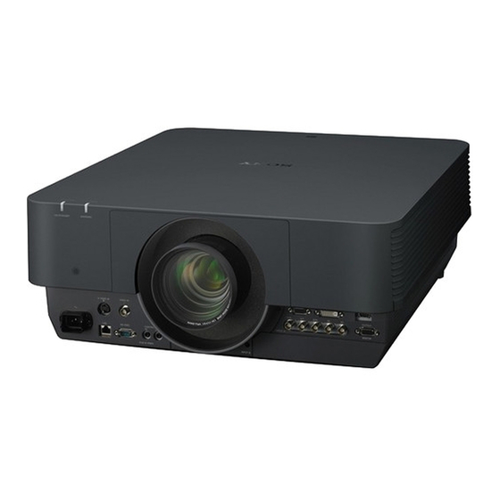 Sony VPL-FHZ700L Manual De Referencia