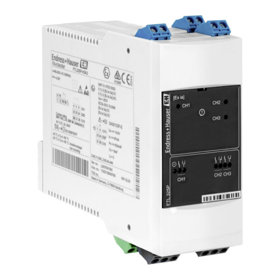 Endress+Hauser Nivotester FTL325P Manual De Instrucciones Abreviado