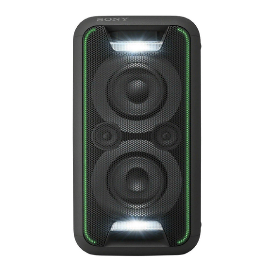 Sony GTK-XB5 Instrucciones De Funcionamiento