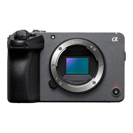 Sony ILME-FX30 Guia De Ayuda