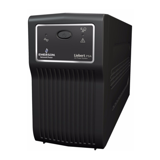 Emerson Liebert PSA 500 VA Guia De Inicio Rapido