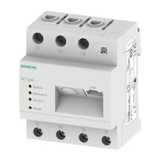 Siemens 7KT PAC1200 Instructivo