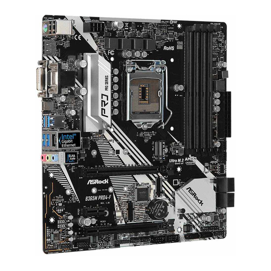 ASROCK B365M Pro4-F Manuales