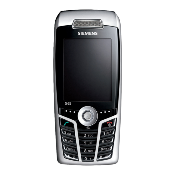 Siemens S65 Manual De Instrucciones