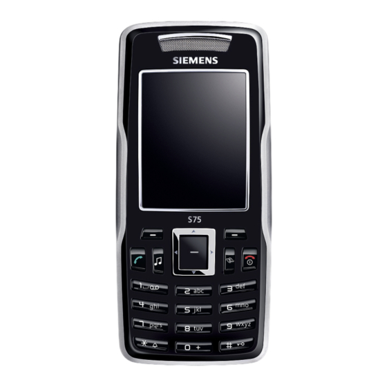 Siemens S75 Manual Del Usuario