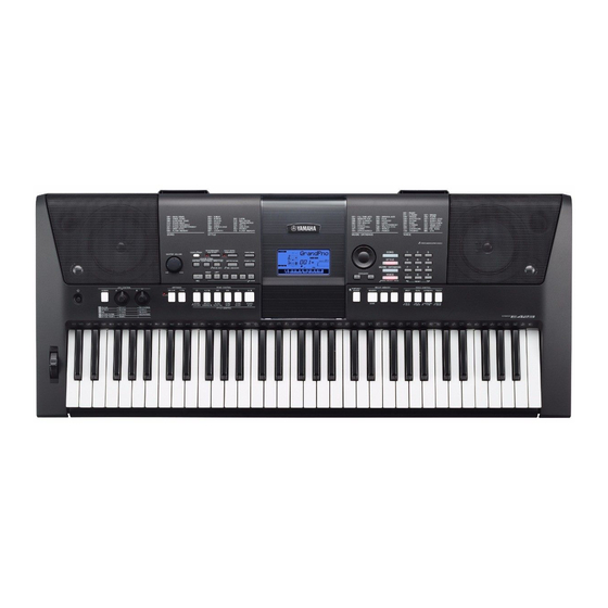 Yamaha PSR-E423 Guía De Referencia Rápida