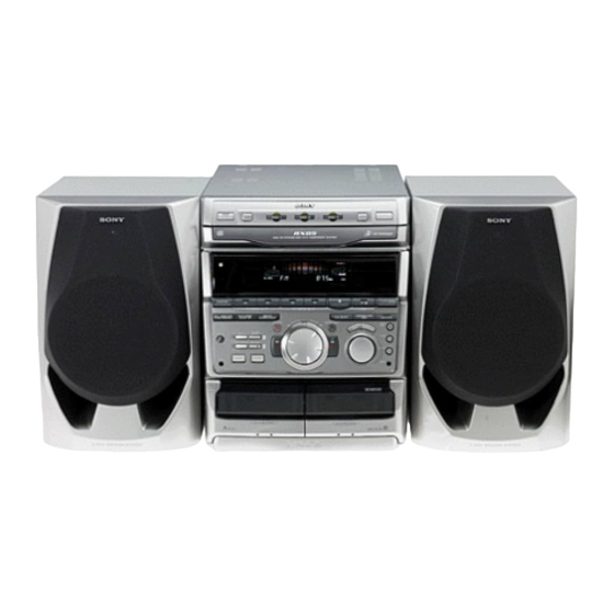 Sony MHC-RXD5 Manual De Instrucciones