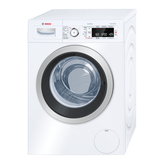 Bosch WAW28570EE Instrucciones De Uso Y Montaje