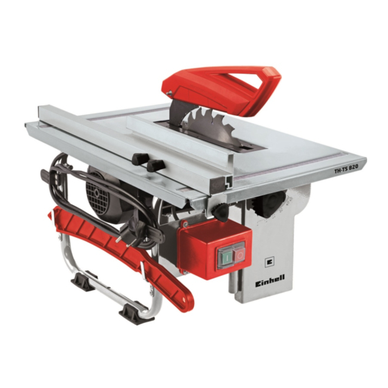 EINHELL TH-TS 820 Manual De Instrucciones
