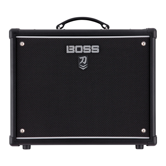 Boss KATANA-50 MkII Manual Del Usuario