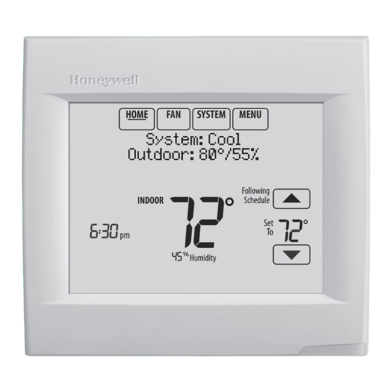 Honeywell VisionPRO TH8321R1001 Guia Del Usuario