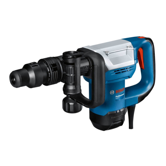 Bosch GSH 5 Professional Manual Original