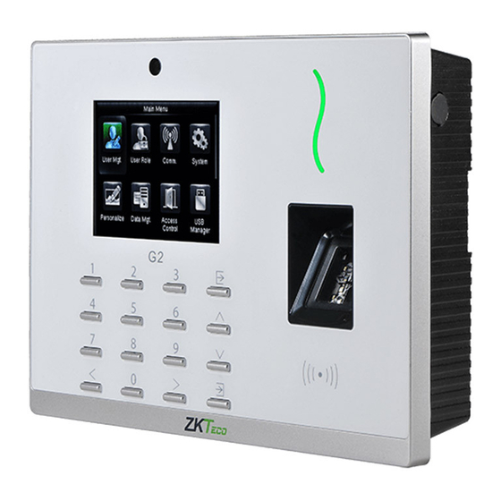ZKTeco G2 Guía Rápida