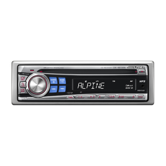 Alpine CDE-9873 Manual De Operación
