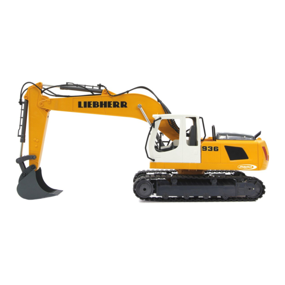 Jamara GERMANY Liebherr R 936 Raupenbagger 2,4 GHz Manual De Instrucciones