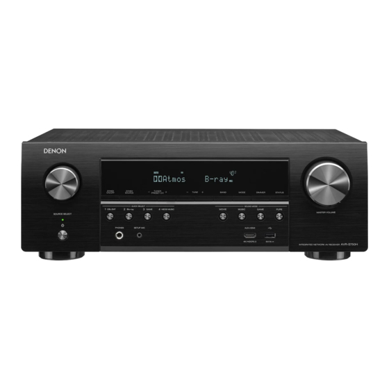 Denon AVR-S750H Manuales