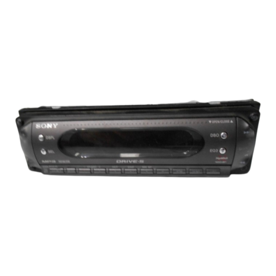 Sony CDX-R5610 Manual De Instrucciones
