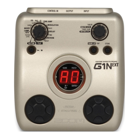 Zoom G1N Manual De Instrucciones