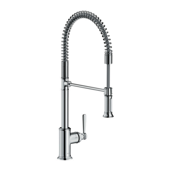 Hansgrohe AXOR Montreux Semi-Pro 16582000 Manuales