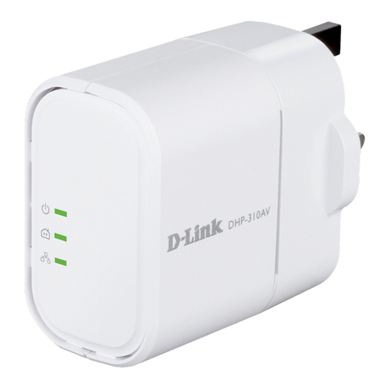 D-Link PowerLine DHP-310AV Guía De Instalación Rápida