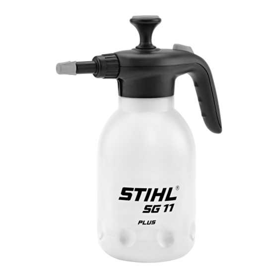 Stihl SG 11 Manual De Instrucciones