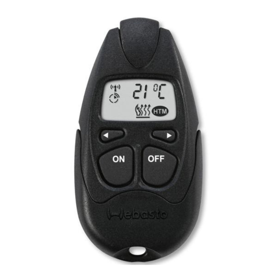 Webasto Telestart T100 HTM Instrucciones De Uso