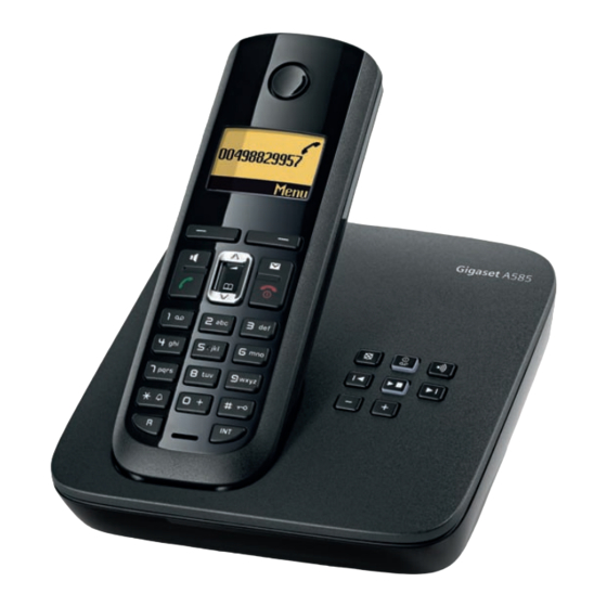 Siemens Gigaset A580 Manual De Instrucciones
