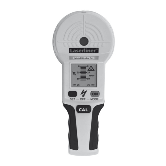 LaserLiner MetalliFinder Pro Manual De Instrucciones