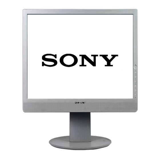 Sony SDM-X53 Manual Del Usuario