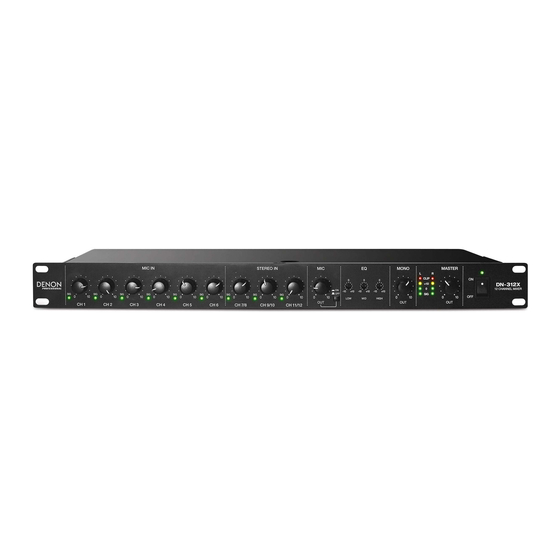 Denon DN-312X Guia Del Usuario