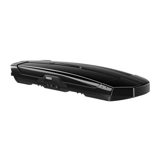 Thule Motion XT 6295 Manual De Instruccion