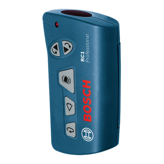 Bosch RC 1 Professional Manuales