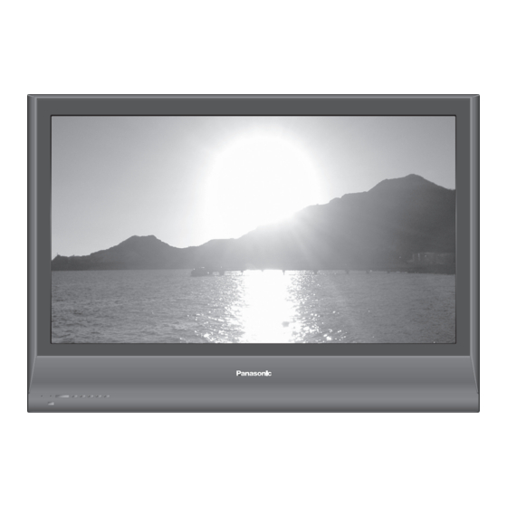 Panasonic VIERA TH-37PX7E/H Manuales