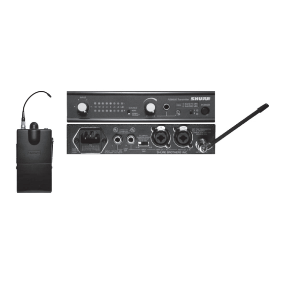 Shure PSM 600 Guia Del Usuario